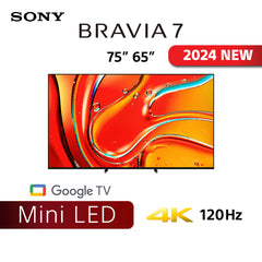 BRAVIA 7 | 75 inch | 75XR70 | XR Processor | Mini LED | 4K Ultra HD | High Dynamic Range (HDR) | Smart TV (Google TV)