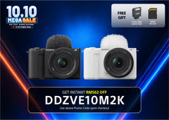 ZV-E10 II vlog camera + 16-50mm Power Zoom Lens (SELP16502)