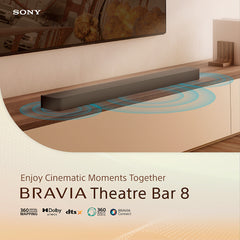 BRAVIA Theatre Bar 8 | Single Soundbar | 360 Spatial Sound Mapping | Dolby Atmos®/DTS:X®